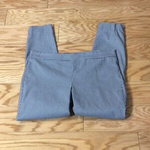12 Lila Rose black checked stretch ankle pants